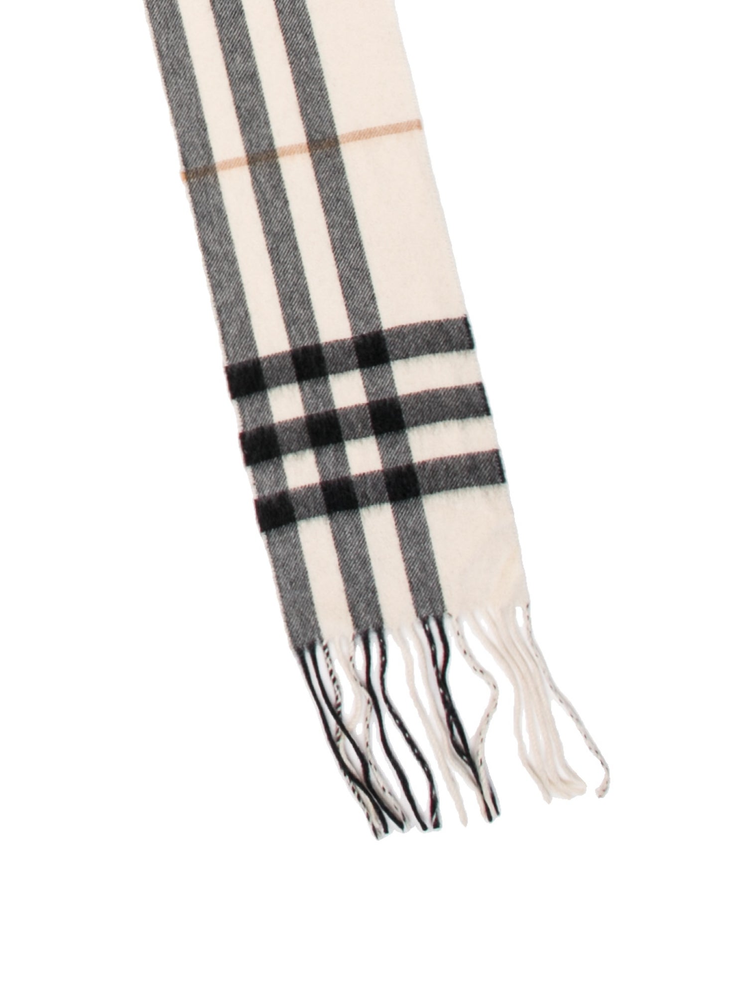 Burberry Cashmere Plaid Print Scarf